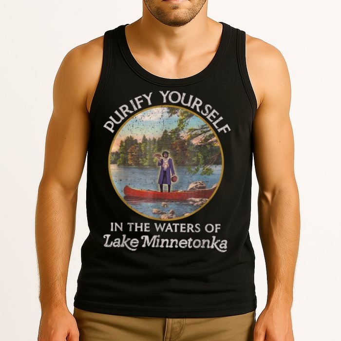 Vintage Purify Yourself In The Waters Of Lake Minnetonka Tank Top