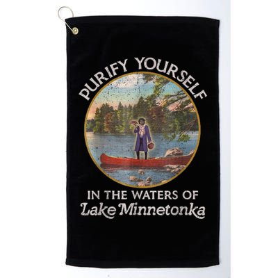 Vintage Purify Yourself In The Waters Of Lake Minnetonka Golf Towel