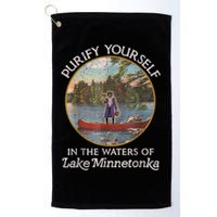 Vintage Purify Yourself In The Waters Of Lake Minnetonka Golf Towel