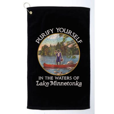 Vintage Purify Yourself In The Waters Of Lake Minnetonka Platinum Collection Golf Towel