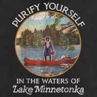 Vintage Purify Yourself In The Waters Of Lake Minnetonka Golf Towel