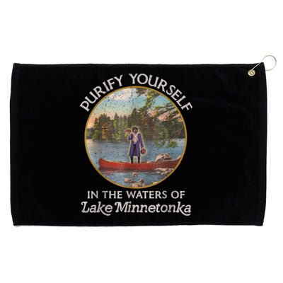 Vintage Purify Yourself In The Waters Of Lake Minnetonka Grommeted Golf Towel