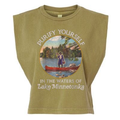 Vintage Purify Yourself In The Waters Of Lake Minnetonka Garment-Dyed Women's Muscle Tee