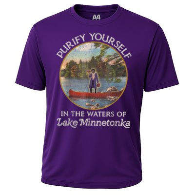 Vintage Purify Yourself In The Waters Of Lake Minnetonka Cooling Performance Crew T-Shirt