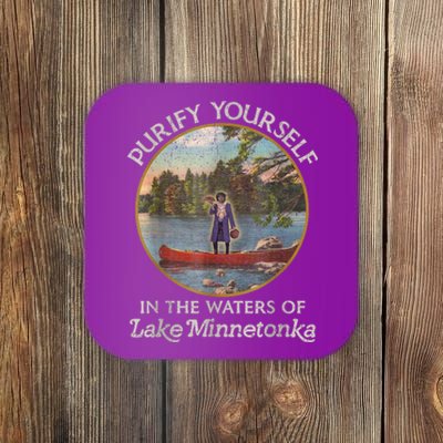 Vintage Purify Yourself In The Waters Of Lake Minnetonka Coaster