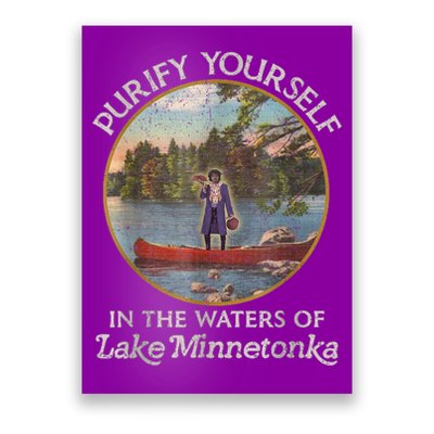 Vintage Purify Yourself In The Waters Of Lake Minnetonka Poster