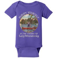 Vintage Purify Yourself In The Waters Of Lake Minnetonka Baby Bodysuit