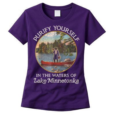 Vintage Purify Yourself In The Waters Of Lake Minnetonka Womens T-Shirt