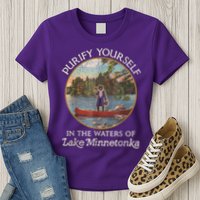 Vintage Purify Yourself In The Waters Of Lake Minnetonka Womens T-Shirt