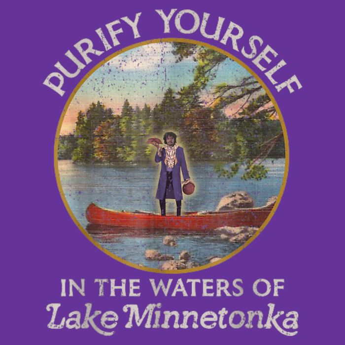 Vintage Purify Yourself In The Waters Of Lake Minnetonka Womens T-Shirt