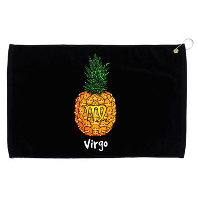 Virgo Pineapple Zodiac Sign Cute Gift Grommeted Golf Towel