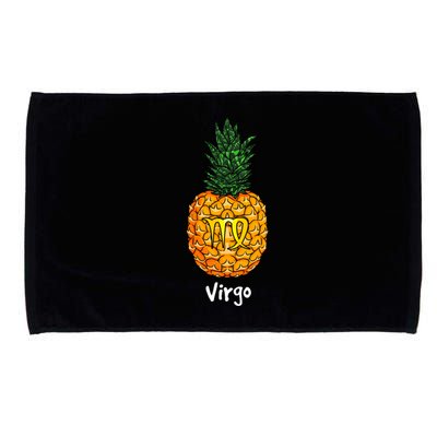 Virgo Pineapple Zodiac Sign Cute Gift Microfiber Hand Towel