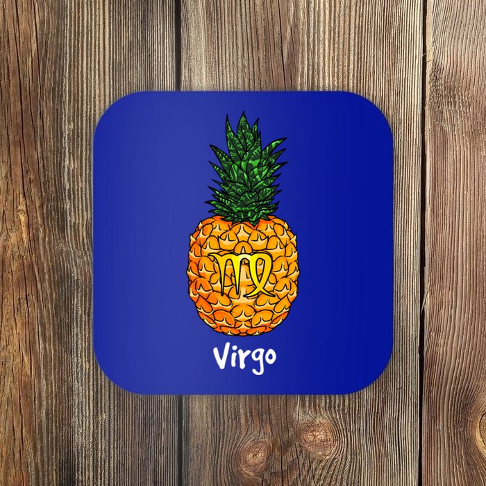 Virgo Pineapple Zodiac Sign Gift Coaster