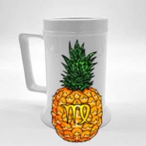 Virgo Pineapple Zodiac Sign Gift Beer Stein