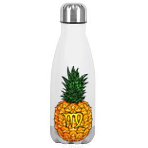 Virgo Pineapple Zodiac Sign Gift Stainless Steel Insulated Water Bottle