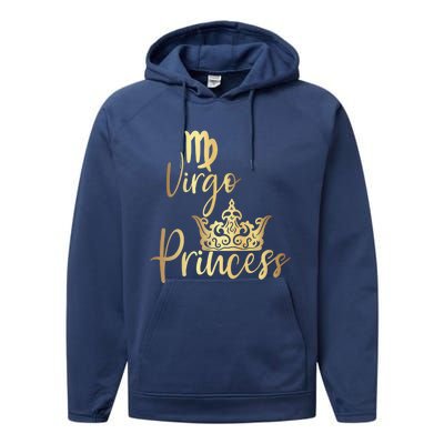 Virgo Princess Zodiac Meaningful Gift Performance Fleece Hoodie