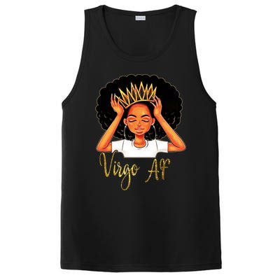 Virgo Queen Af Zodiac Floral Birthday Gift Funny Gift PosiCharge Competitor Tank