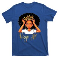 Virgo Queen Af Zodiac Floral Birthday Gift Funny Gift T-Shirt