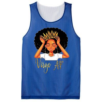 Virgo Queen Af Zodiac Floral Birthday Gift Funny Gift Mesh Reversible Basketball Jersey Tank