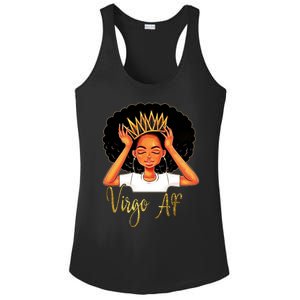 Virgo Queen Af Zodiac Floral Birthday Cute Gift Funny Gift Meaningful Gift Ladies PosiCharge Competitor Racerback Tank