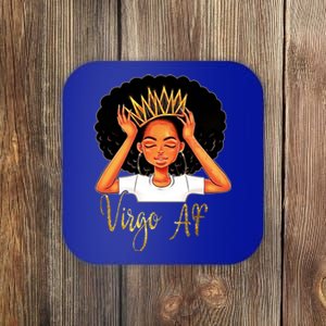 Virgo Queen Af Zodiac Floral Birthday Cute Gift Funny Gift Meaningful Gift Coaster