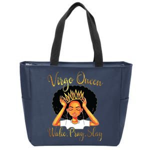 Virgo Queens Are Born In August 23 September 22 Zip Tote Bag