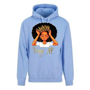 Virgo Queen Af Zodiac Floral Birthday Meaningful Gift Unisex Surf Hoodie