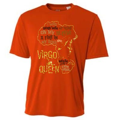 Virgo Queen Birthday Zodiac Costume Black Gift Gift Cooling Performance Crew T-Shirt