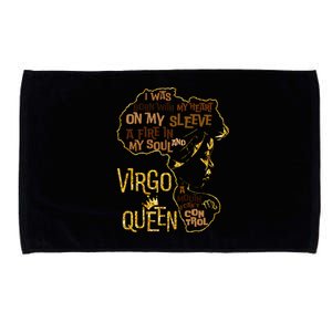 Virgo Queen Birthday Zodiac Costume Black Gift Gift Microfiber Hand Towel