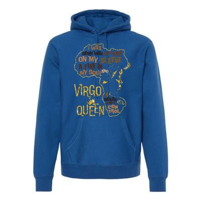 Virgo Queen Birthday Zodiac Costume Black Gift Gift Premium Hoodie