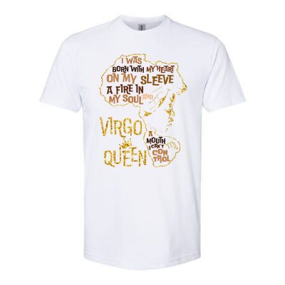 Virgo Queen Birthday Zodiac Costume Black Gift Gift Softstyle CVC T-Shirt