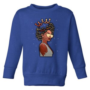 Virgo Queen Black Queen Birthday Funny Gift Zodiac Great Gift Toddler Sweatshirt