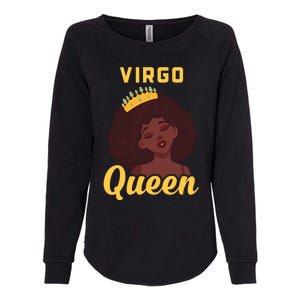 Virgo Queen Birthday Black Gift Womens California Wash Sweatshirt