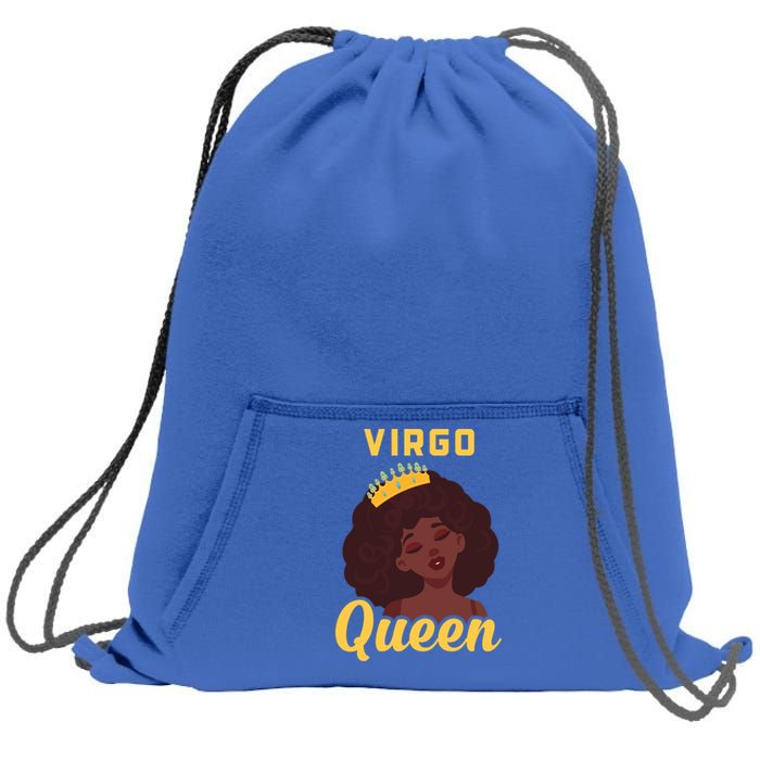 Virgo Queen Birthday Black Gift Sweatshirt Cinch Pack Bag