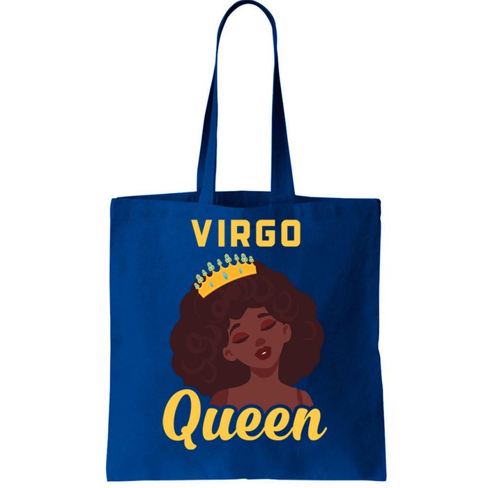 Virgo Queen Birthday Black Gift Tote Bag