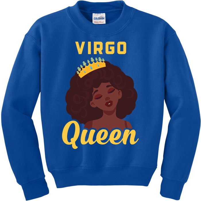 Virgo Queen Birthday Black Gift Kids Sweatshirt