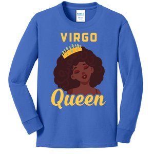 Virgo Queen Birthday Black Gift Kids Long Sleeve Shirt