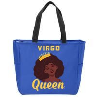 Virgo Queen Birthday Black Gift Zip Tote Bag