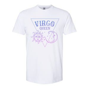 Virgo Queen / Blue Sun And Moon Virgo Birthday Astrology Great Gift Softstyle CVC T-Shirt