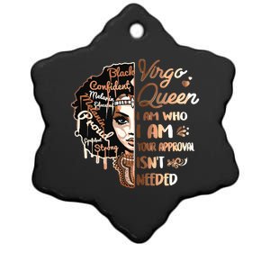 Virgo Queen Birthday Zodiac Black Women Girl Ceramic Star Ornament