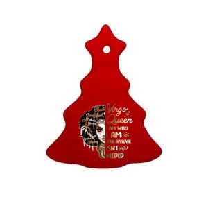 Virgo Queen Birthday Zodiac Black Women Girl Ceramic Tree Ornament