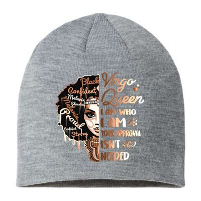 Virgo Queen Birthday Zodiac Black Women Girl Sustainable Beanie