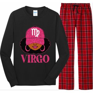 Virgo Queen Birthday Afro Hair Cap Hat Black Women Long Sleeve Pajama Set