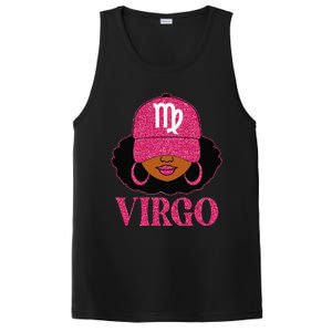 Virgo Queen Birthday Afro Hair Cap Hat Black Women PosiCharge Competitor Tank