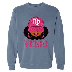 Virgo Queen Birthday Afro Hair Cap Hat Black Women Garment-Dyed Sweatshirt