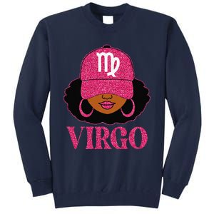 Virgo Queen Birthday Afro Hair Cap Hat Black Women Tall Sweatshirt