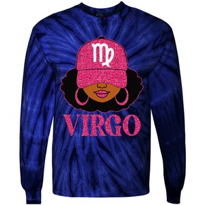 Virgo Queen Birthday Afro Hair Cap Hat Black Women Tie-Dye Long Sleeve Shirt