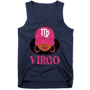 Virgo Queen Birthday Afro Hair Cap Hat Black Women Tank Top