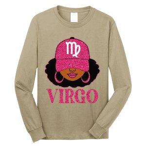 Virgo Queen Birthday Afro Hair Cap Hat Black Women Long Sleeve Shirt