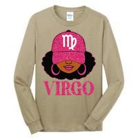 Virgo Queen Birthday Afro Hair Cap Hat Black Women Tall Long Sleeve T-Shirt